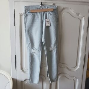 High Rise Light Wash Jeans